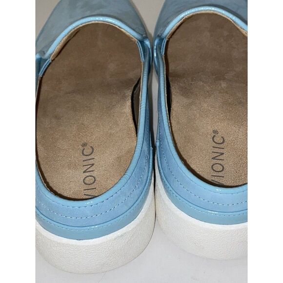 NEW Vionic Effortless Backless Fashion Sneakers Womens 7.5 Blue Orthotic Insole - Picture 6 of 7